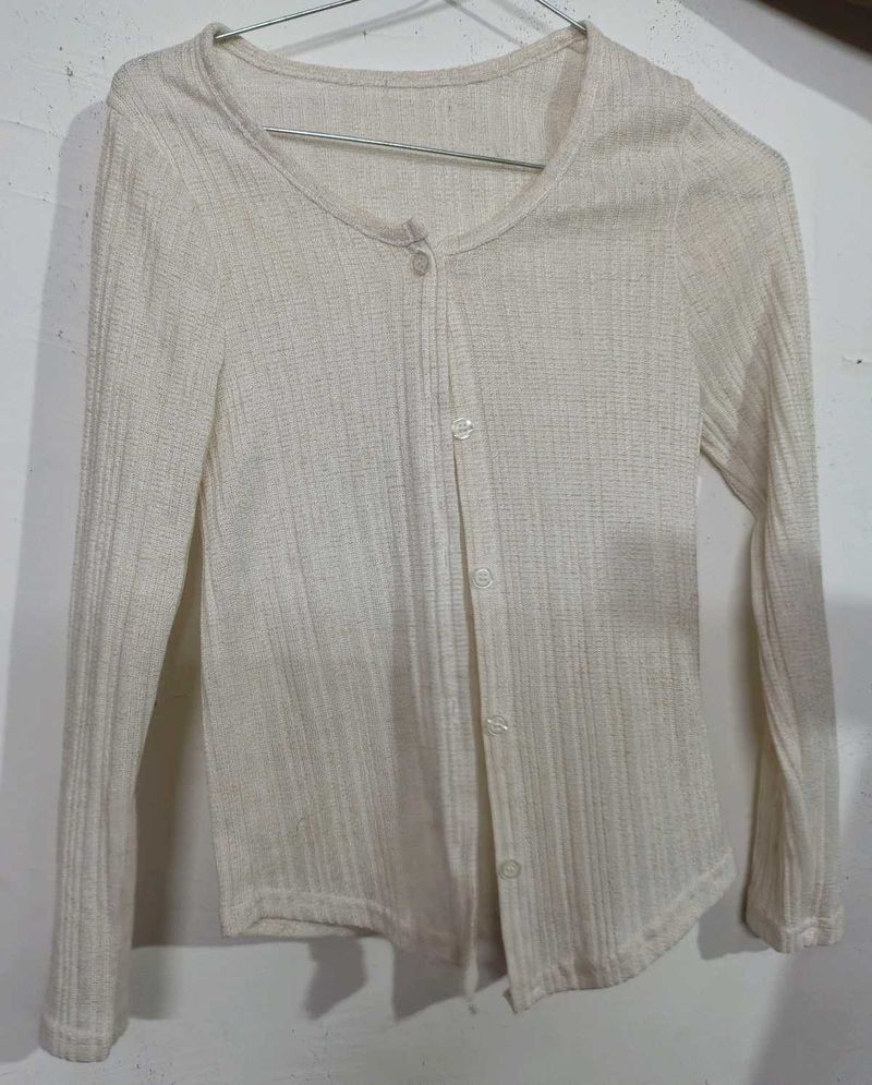 Off White Button-Up