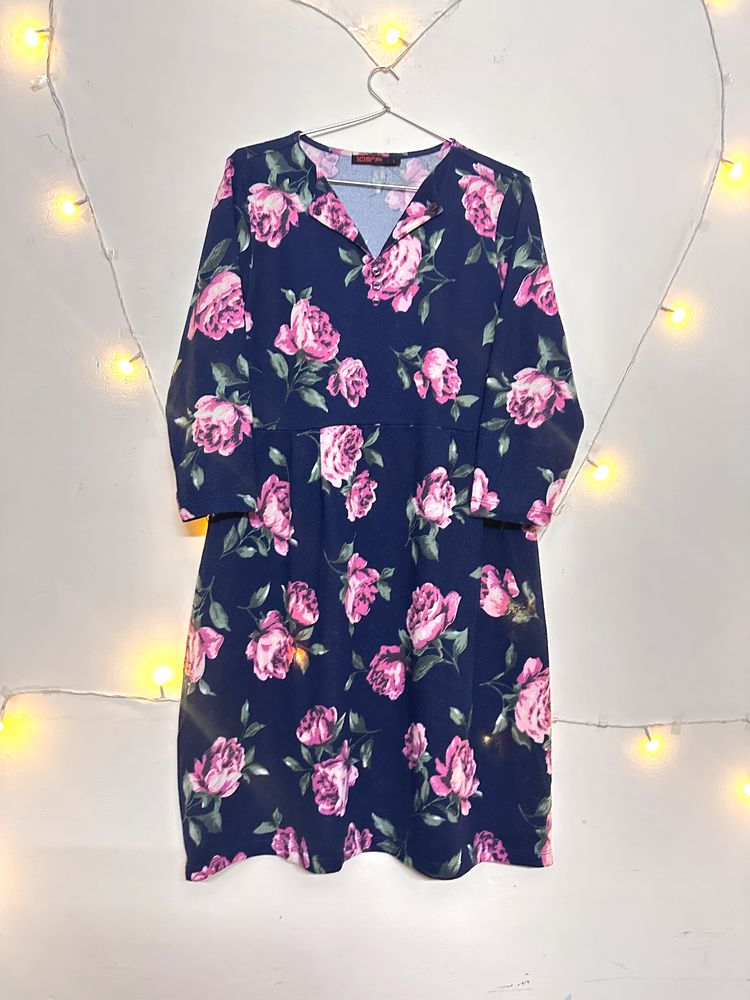 109 F Flower Print Dress