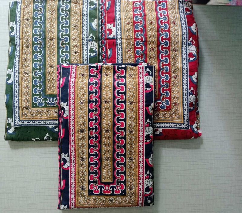 Printed Cotton Unstitched Suit