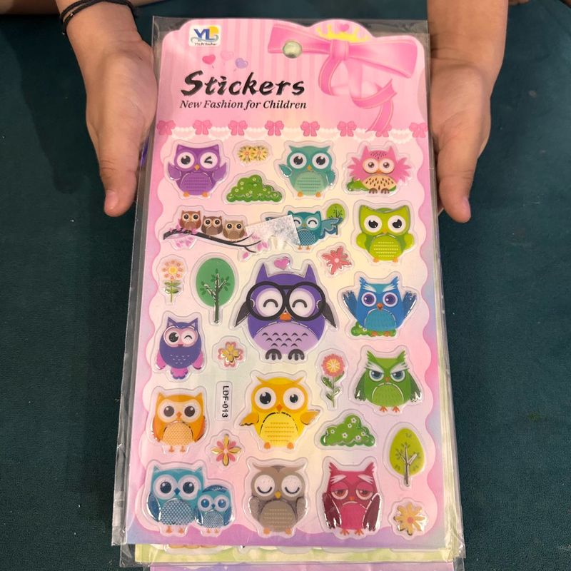 Birthday Return 3d Stikers Idea