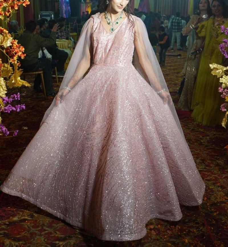 Elegant Pink grown for bridal