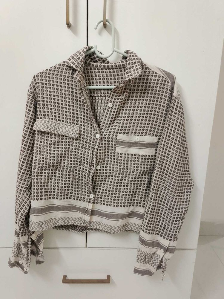 Patterned Collared Shirt