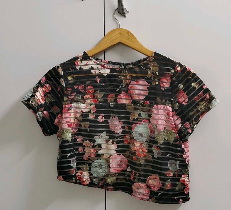 Floral crop top