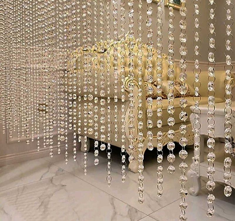 Pack of 2 Elegant Crystal Beaded Curtain Strings