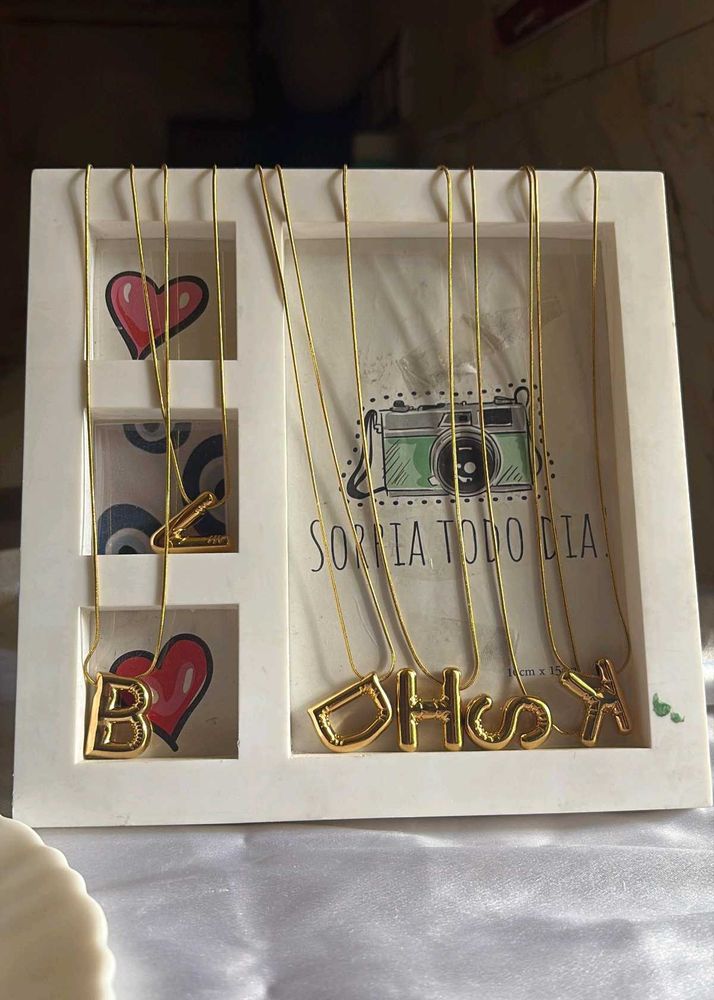 Gold Initial Necklaces - D, H,B, L,V S,K Sold Out
