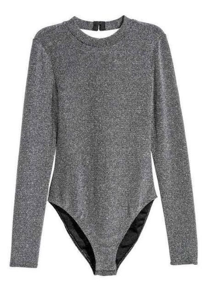 H AND M SHIMMERY BODYSUIT