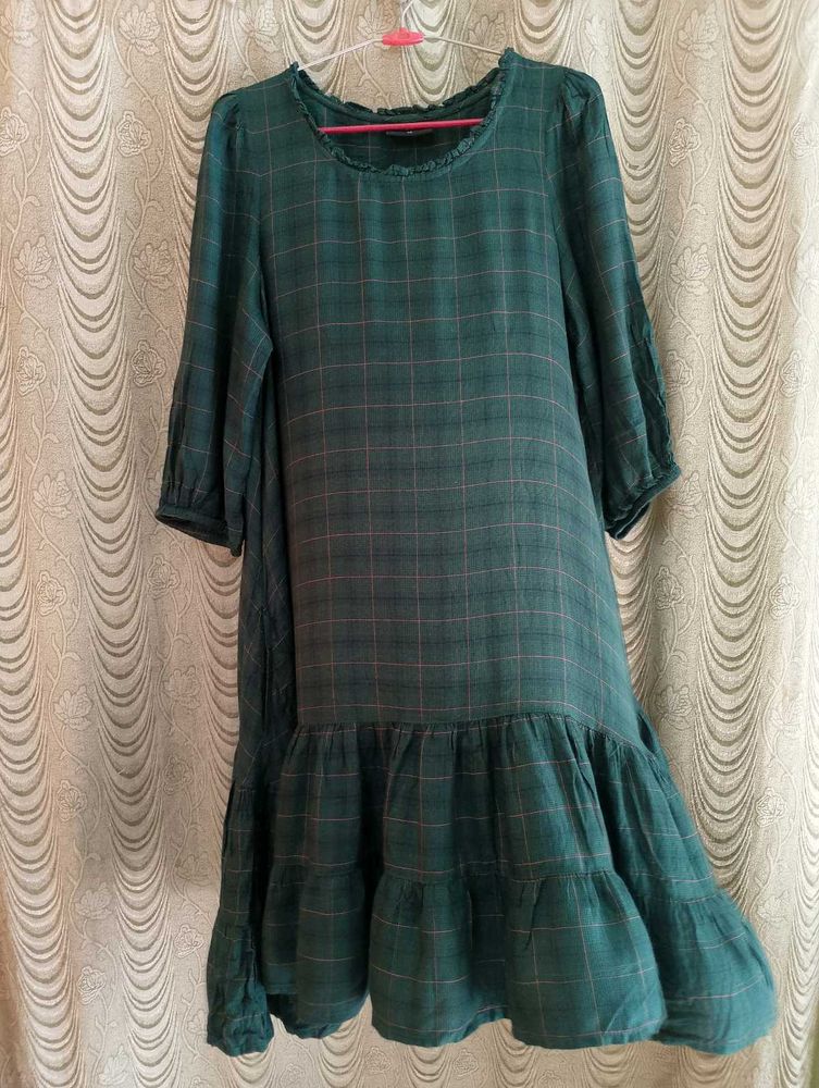 Green Plaid Dress