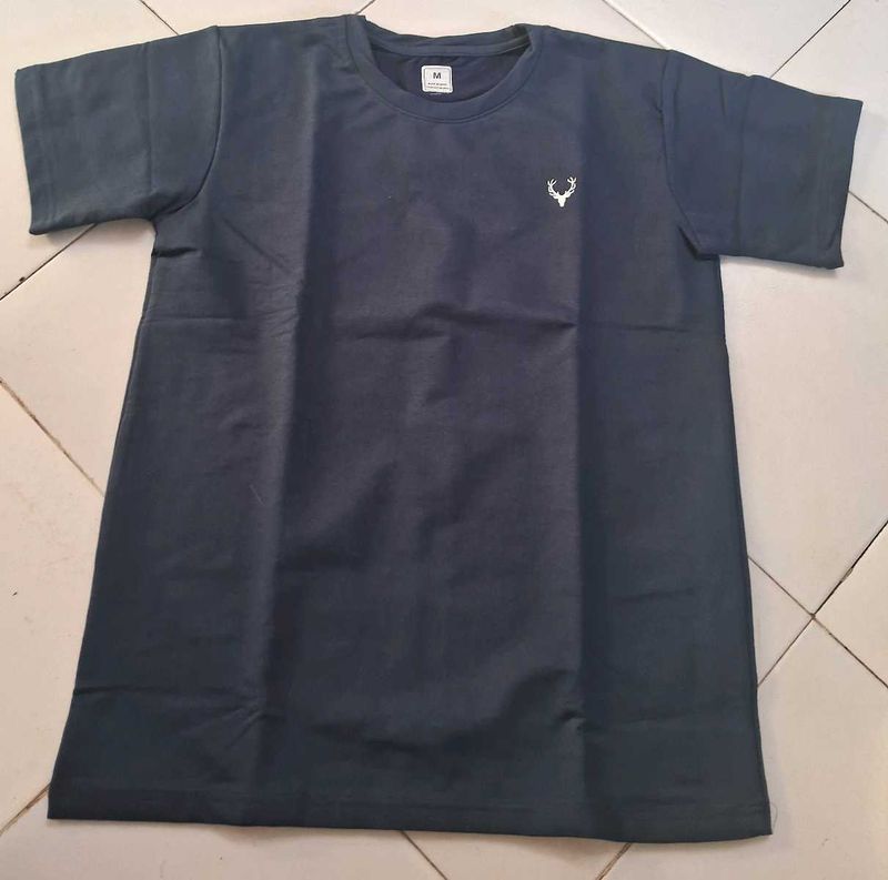Gray T-Shirt with Deer Logo