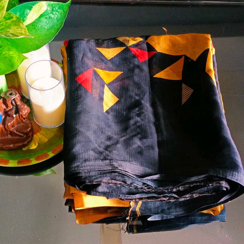 🛍️ Elegant Black Saree ⭐⭐⭐⭐