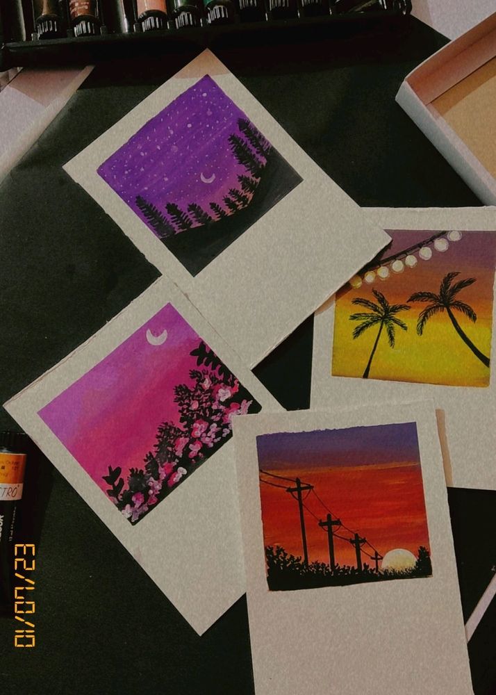 Polaroid Arcylic Paintings