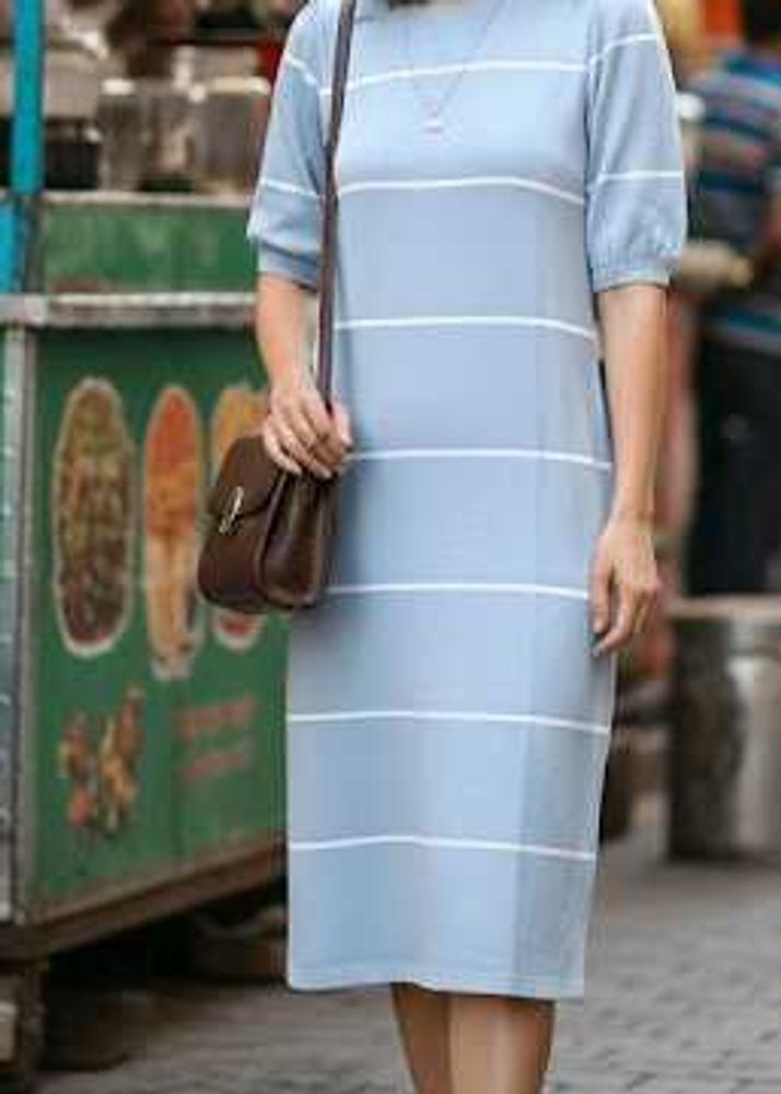 Korean Striped Sweater Dress - Her By Invictus