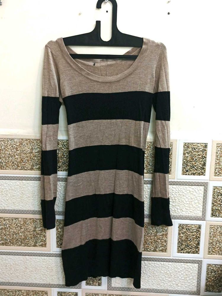 Striped Bodycon Mini Dress