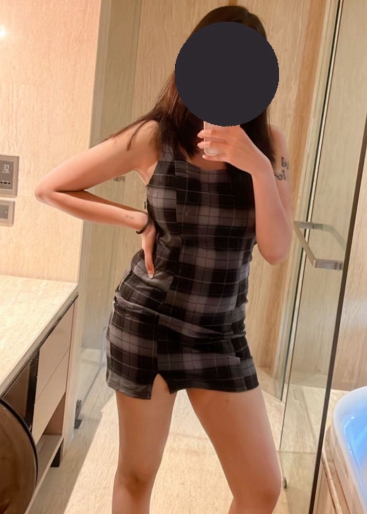 H&amp;M Plaid Mini Dress 🩶