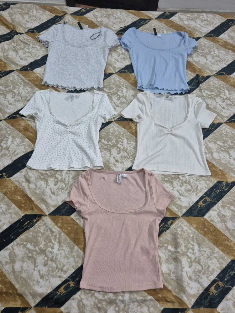 Set Of 5 H&amp;m Tops