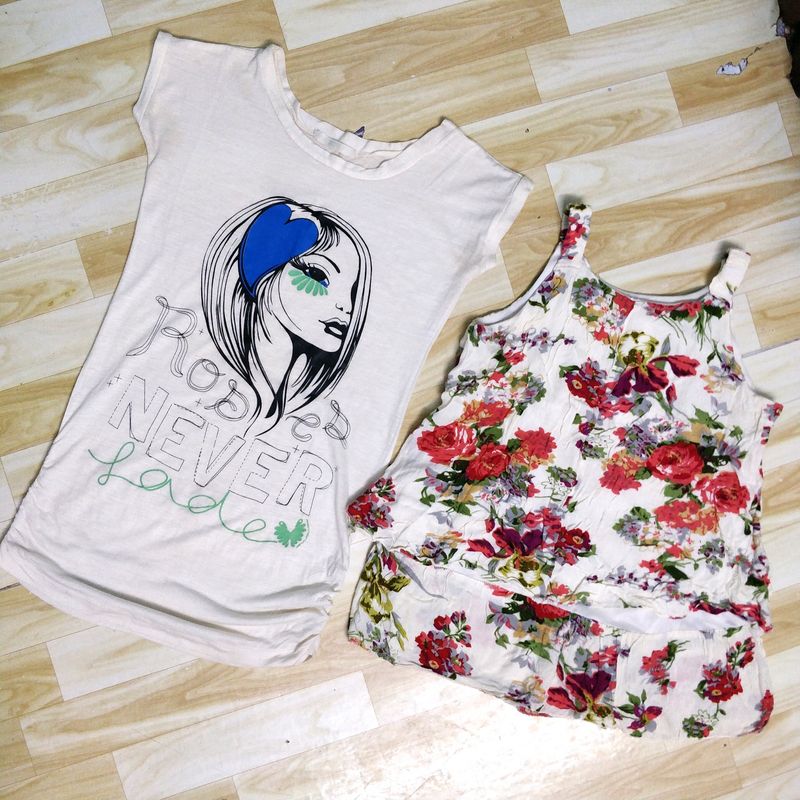 Combo Two White Tops