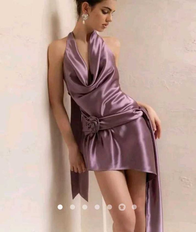 Elegant Lavender Mini Dress