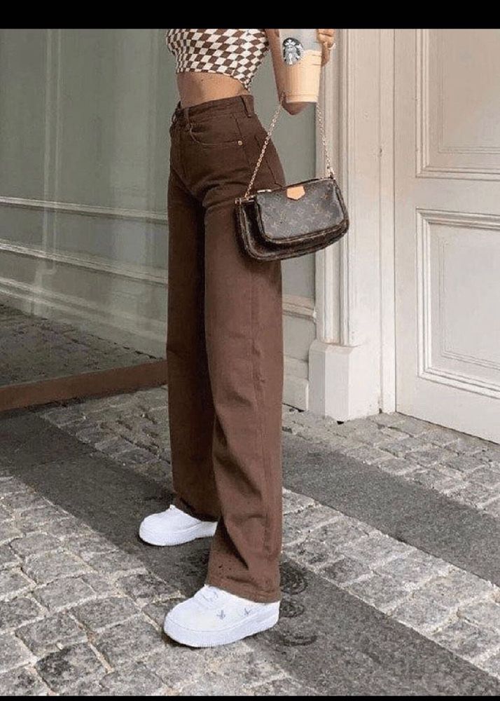 Gen-Z H&amp;M Straight Cut Jeans Brown