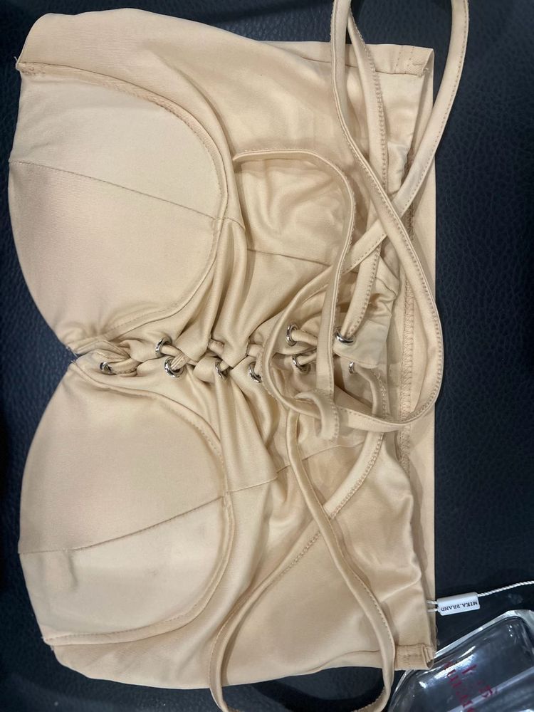 corset with tie ups
