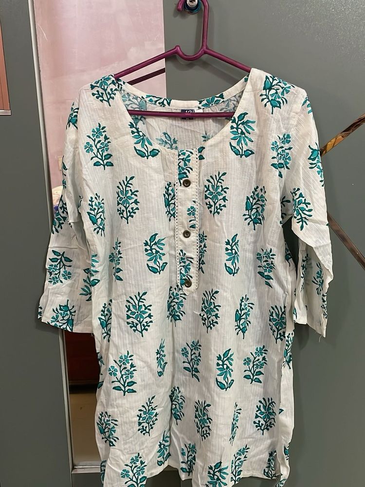 Floral Print Kurti Top