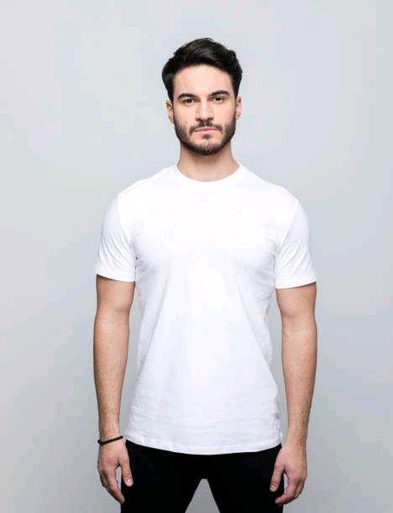 Classic White Crew Neck Tee