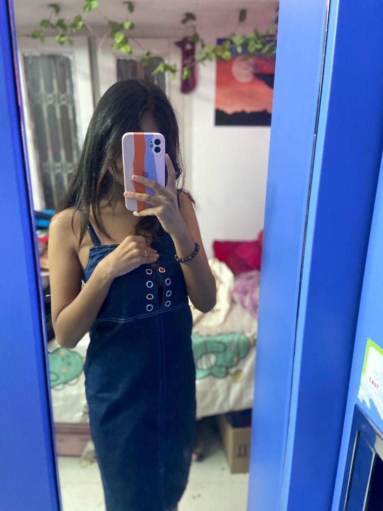 Denim Mini Dress - Cute &amp; Stylish