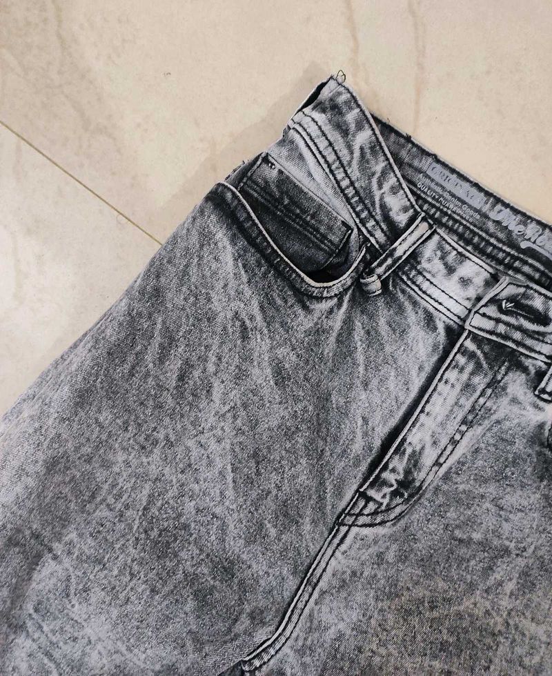 Acid Wash Denim Jeans