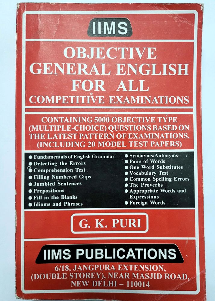 Very  Good  Practice Book  For Competitive English Grammar Examination