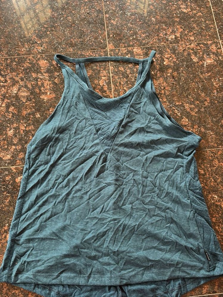 Blue Workout Tank Top