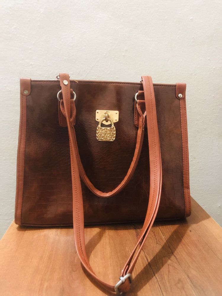 Stylish Brown Tote Bag