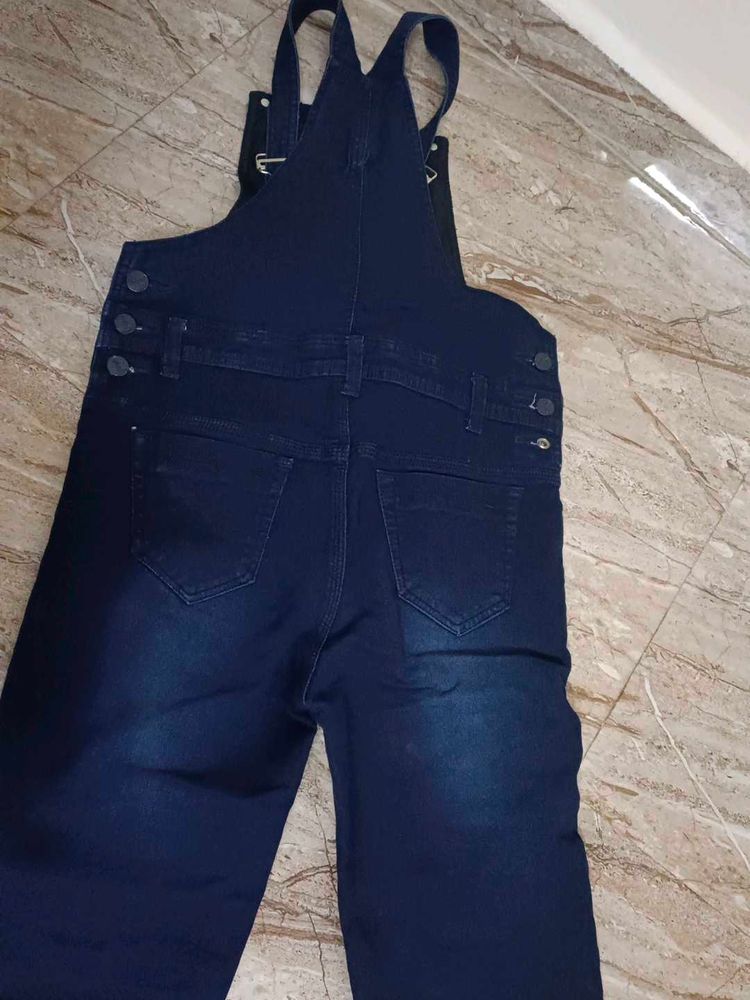 Dark Wash Denim Overalls