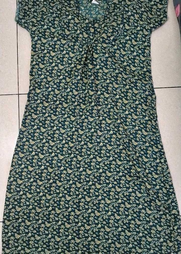 Gown nighty Floral Print Dress Maxi