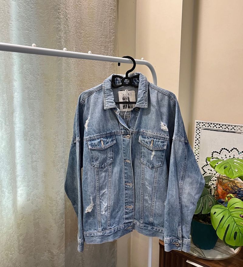 Distressed Denim Jacket