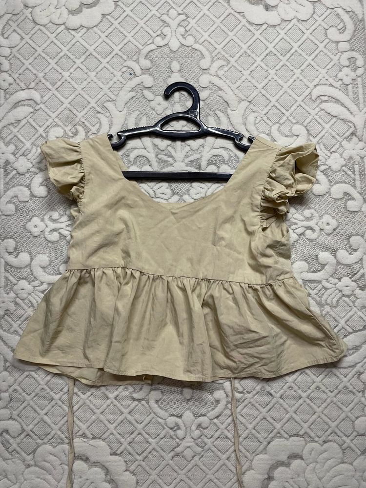 Ruffle Detail Top