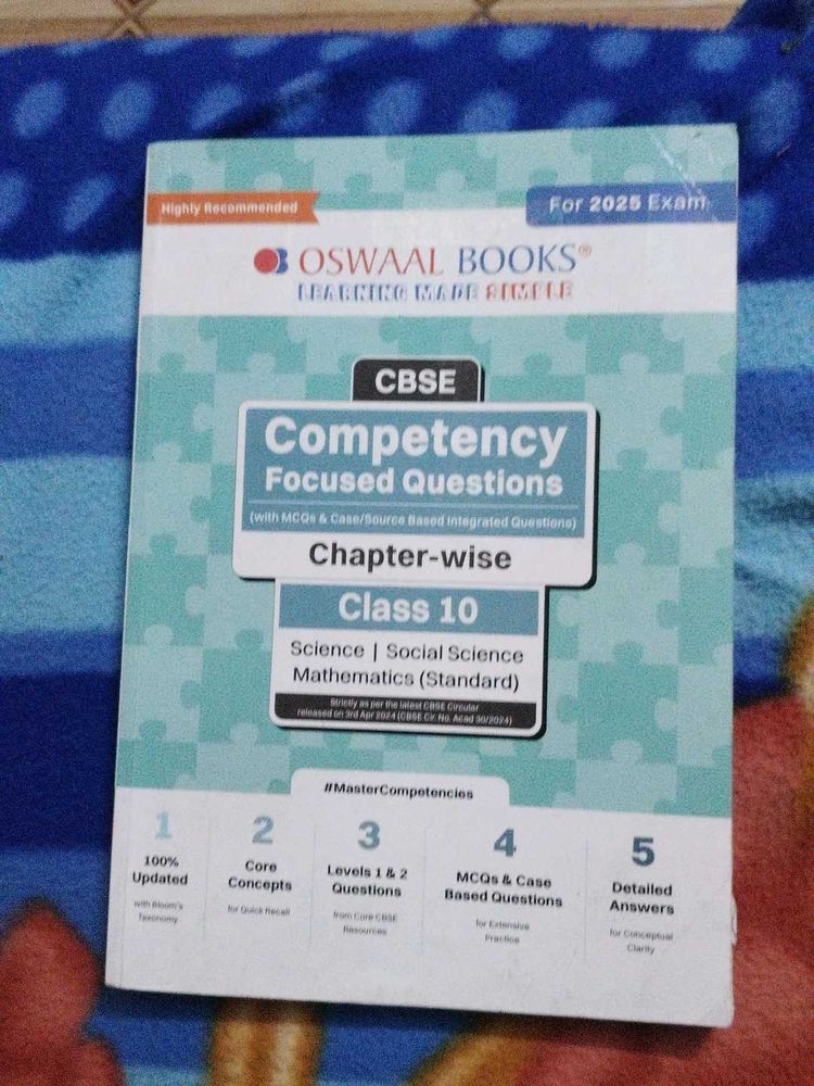 Oswaal CBSE Class 10 Book [SECOND HAND BUT LIKELY