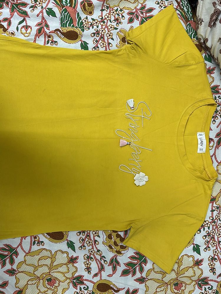 Medium Size Yellow Tshirt