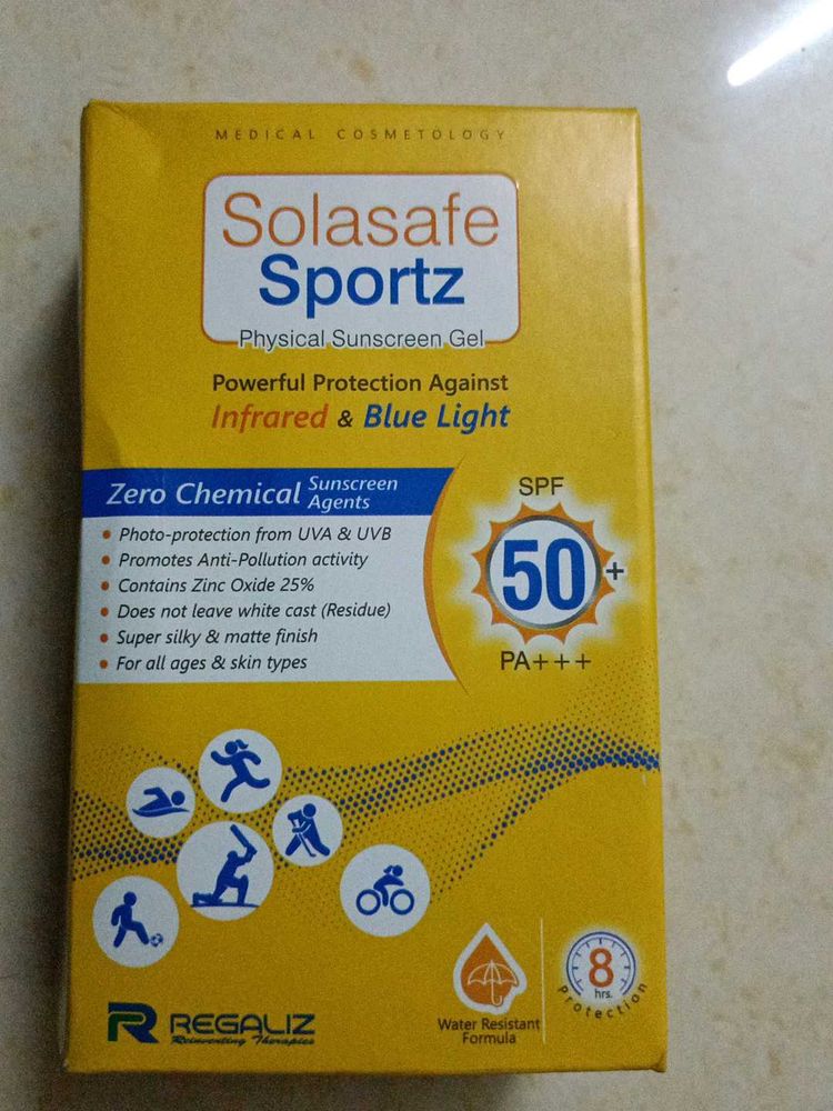 Solasafe Sportz Physical Sunscreen Gel