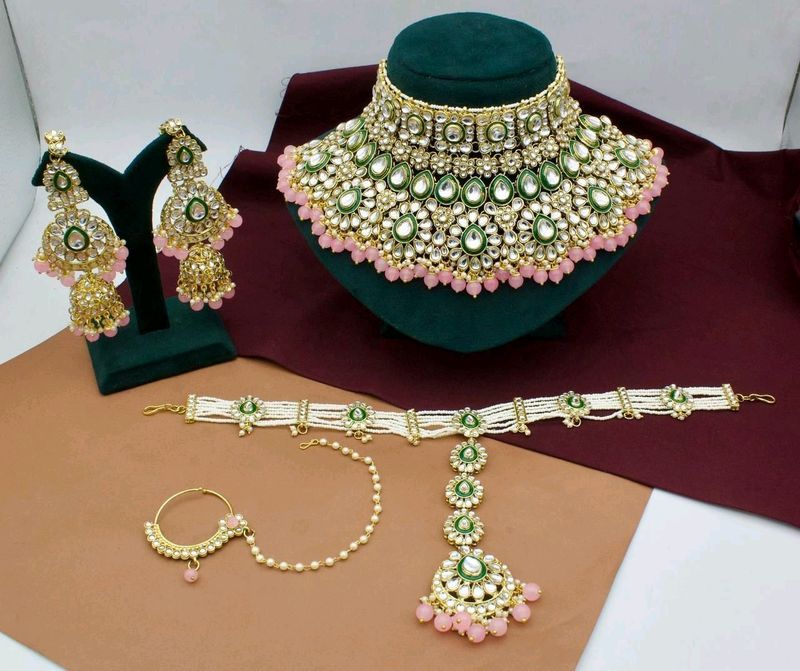 High Quality Kundan Mathapatti Set