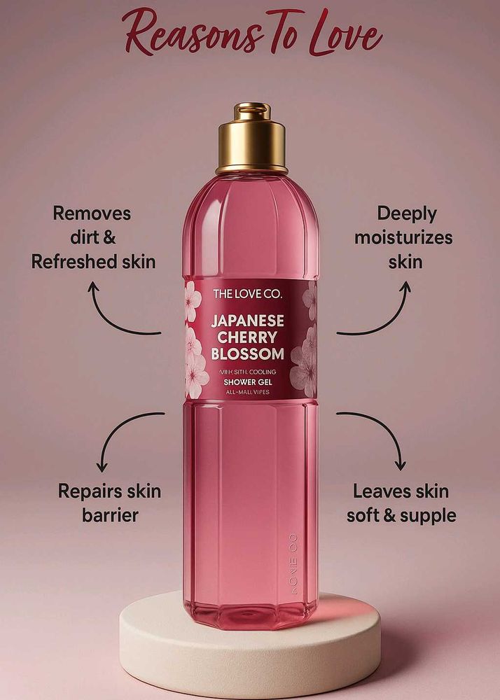 The Love Co. Japanese Cherry Blossom Shower Gel