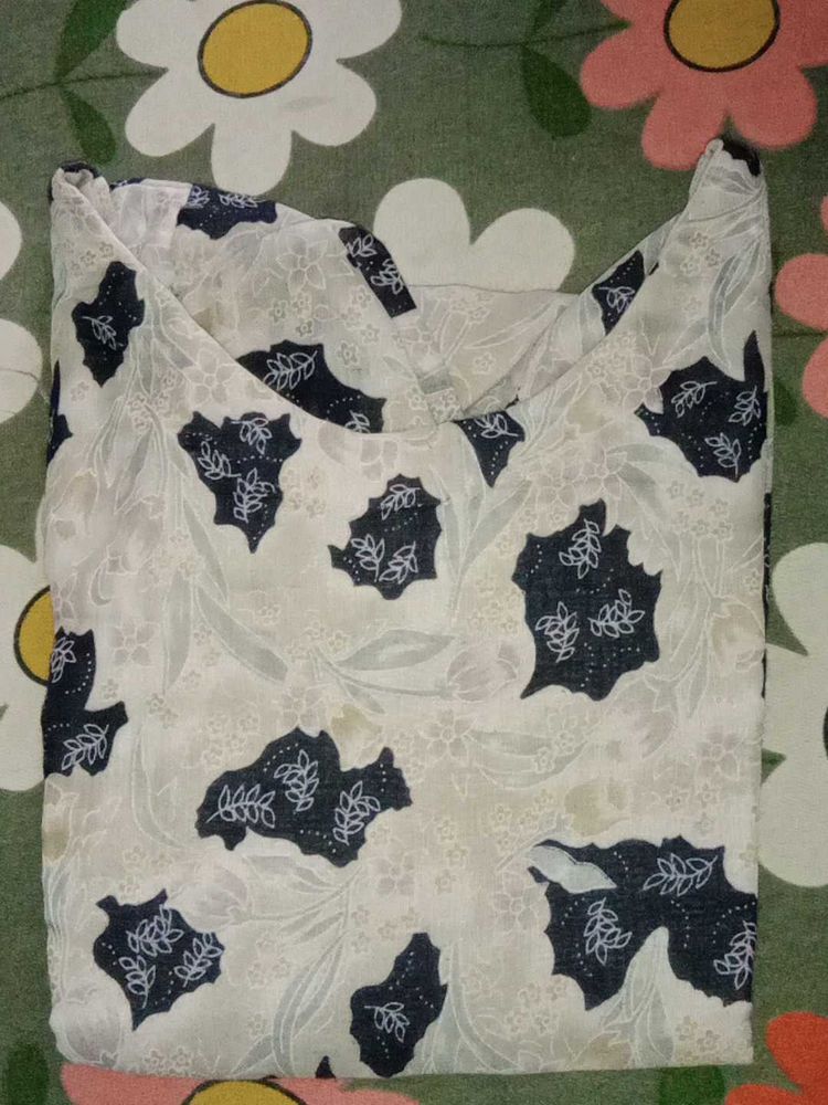 Floral Print Kurta