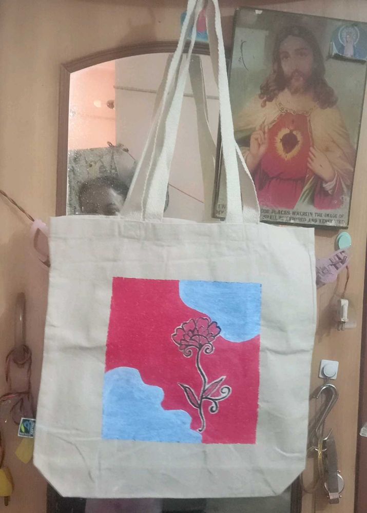 Hand Painted Tote Bag