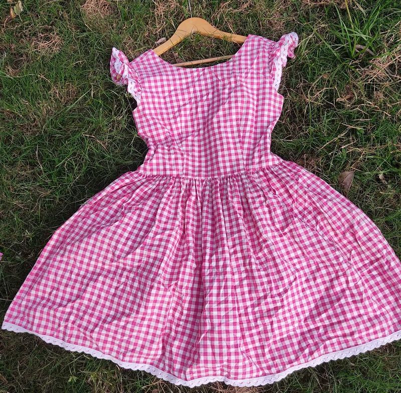 Pink Gingham Dress