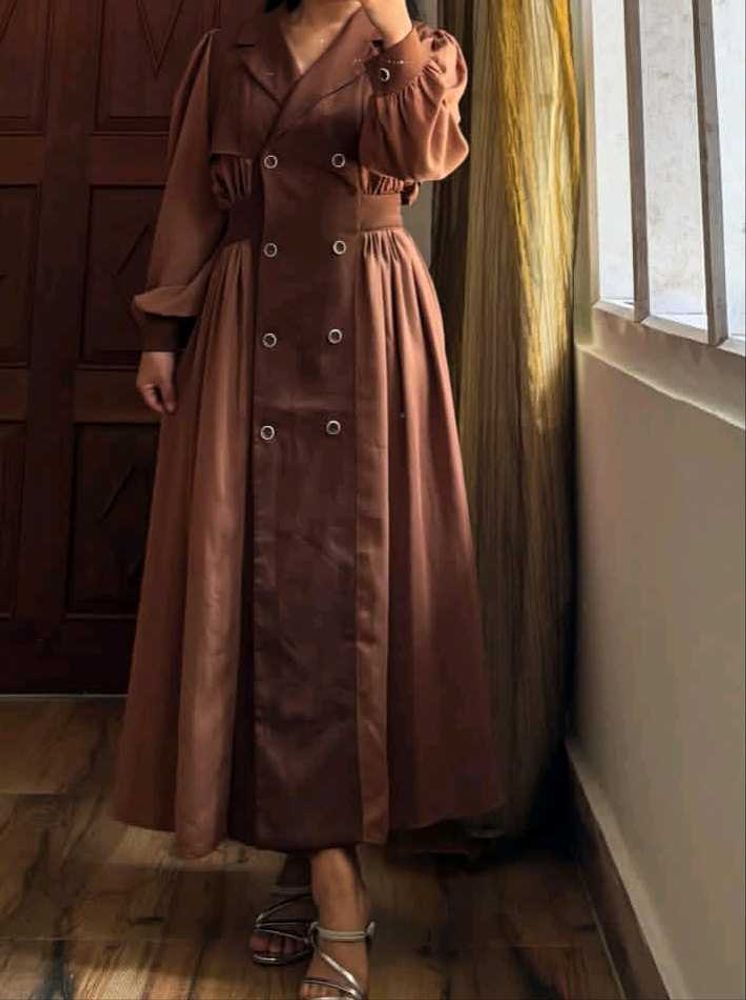 ELEGANT BROWN DRESS