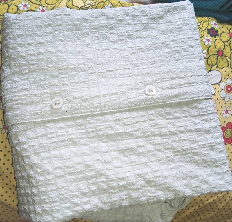 Textured Button-Down Shirt