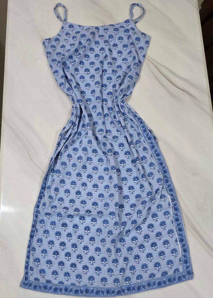 Blue Floral Sundress