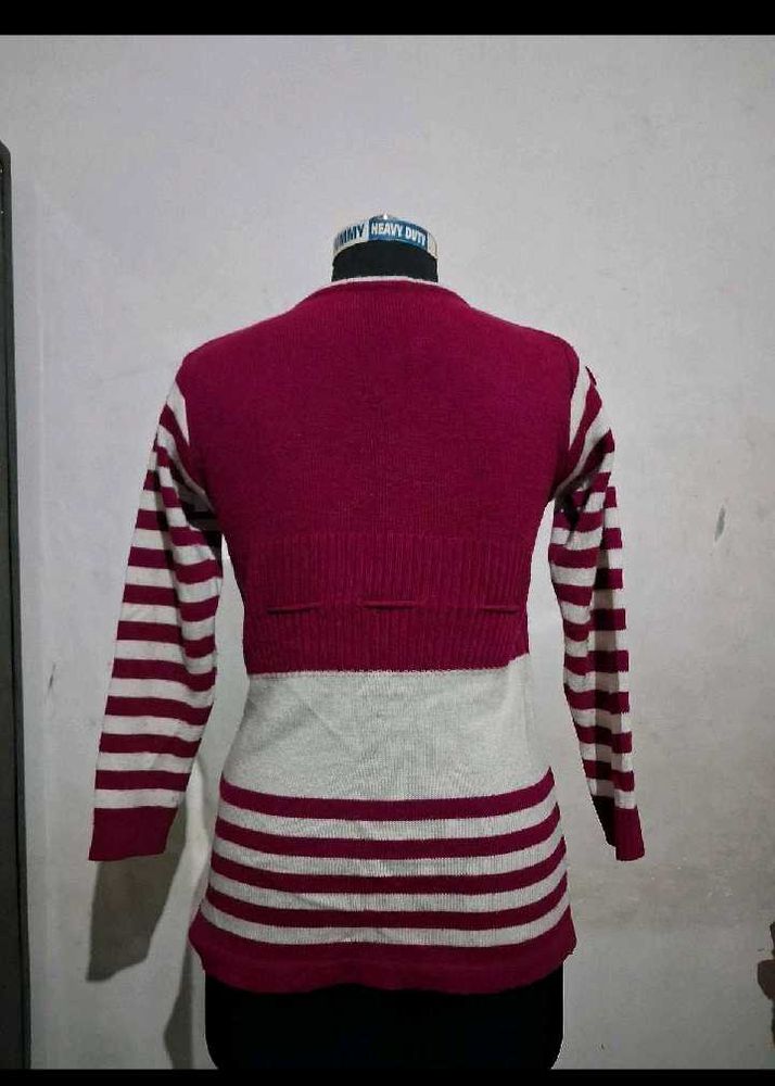 Striped Knit Sweater