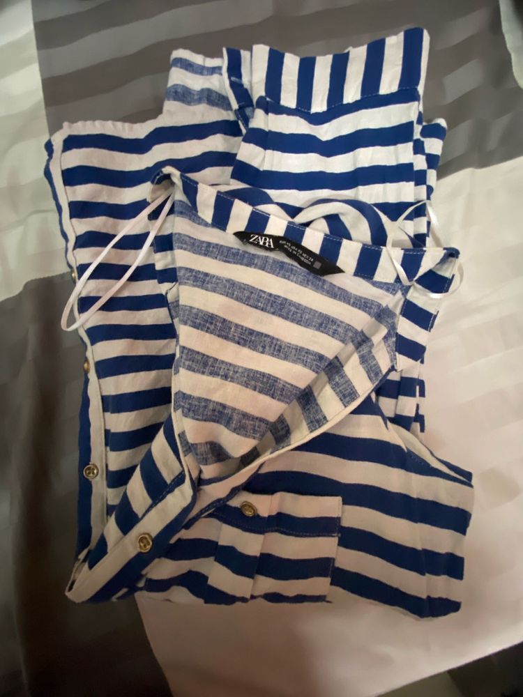 zara Striped Long Sleeve Shirt