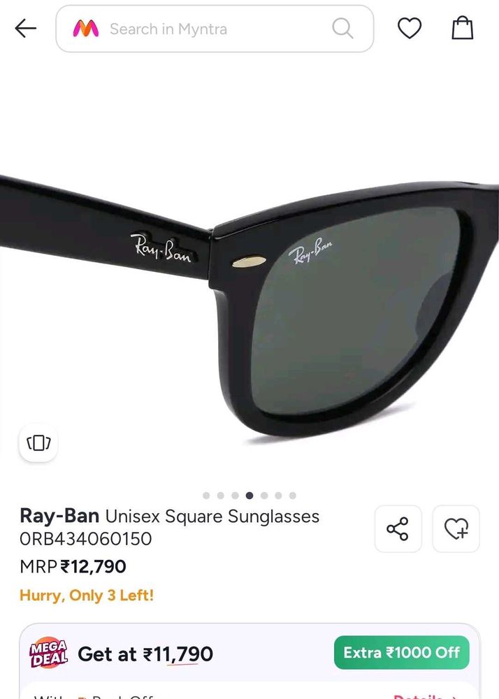 Ray-Ban Square Unisex Sunglasses