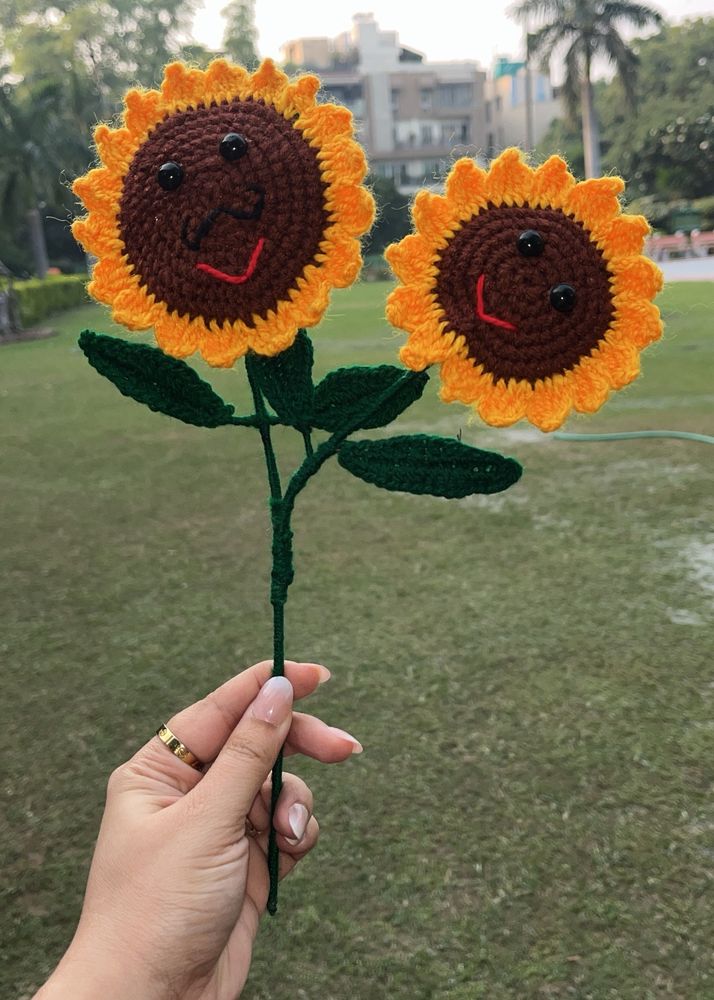 Crochet Sunflowers
