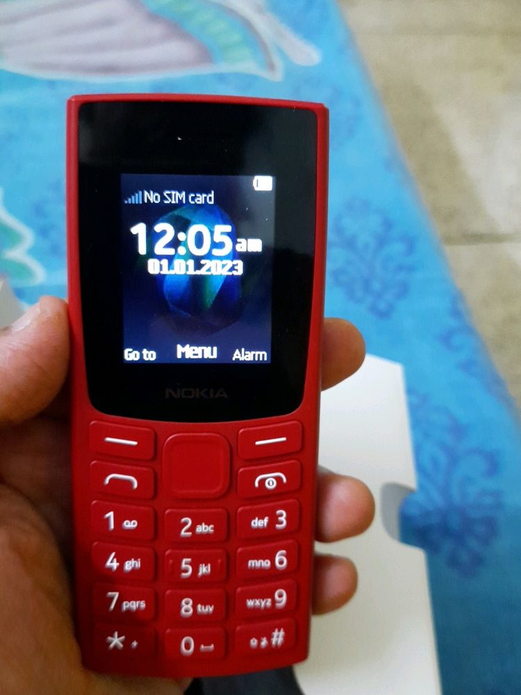 Nokia 105 Single Sim Red Color Mobile Phone