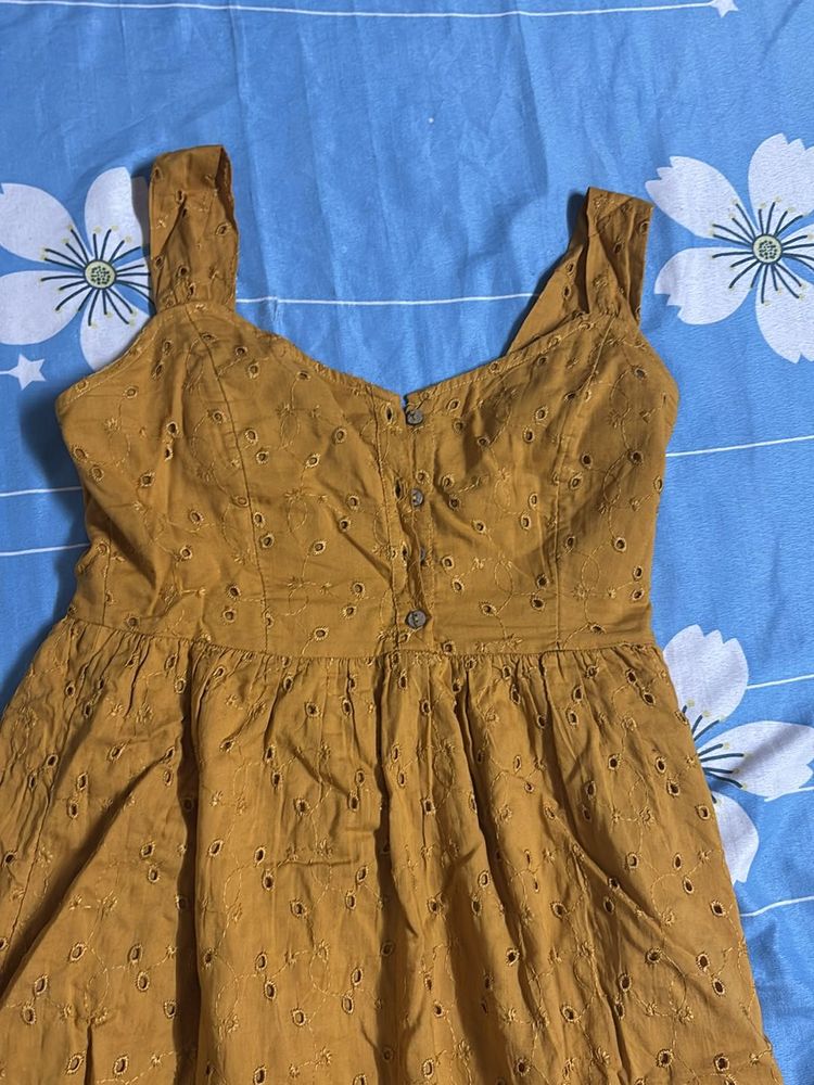 Cute Yellow Maxi Dress - Size Xs